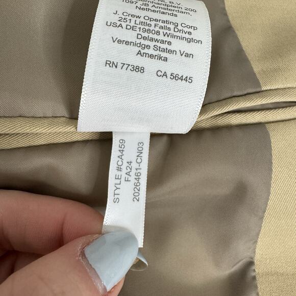 J.Crew Slim-Fit Thompson TruTemp365 Blazer Mens 42R Tan Suit Jacket Sport Coat - Picture 15 of 15